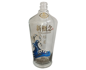 烤花玻璃酒瓶